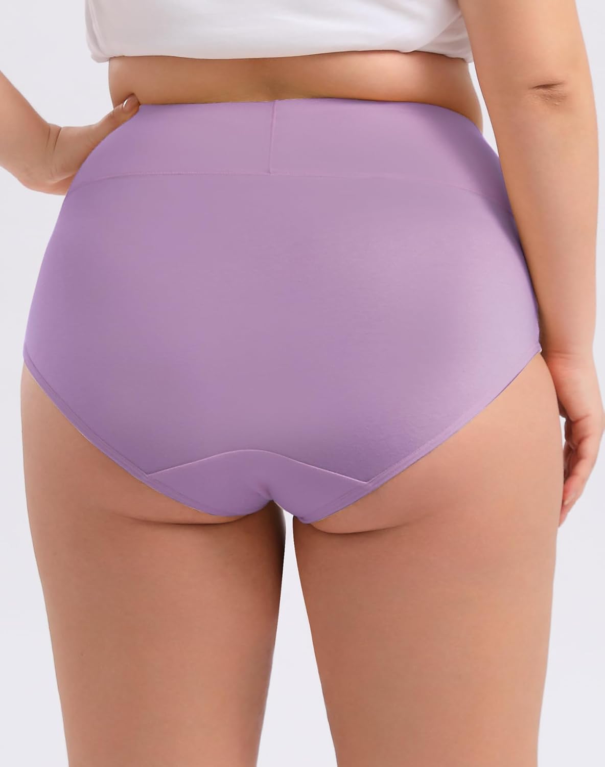 Women's Plus Size XL-5XL High Waisted Cotton Underwear