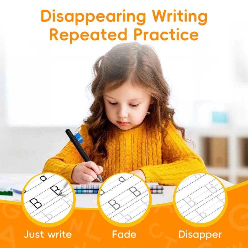 6 Reusable Grooved Handwriting Workbook for Kids