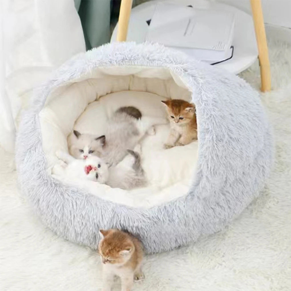 Pet Plush Nest Bed™ - Bella & Butch