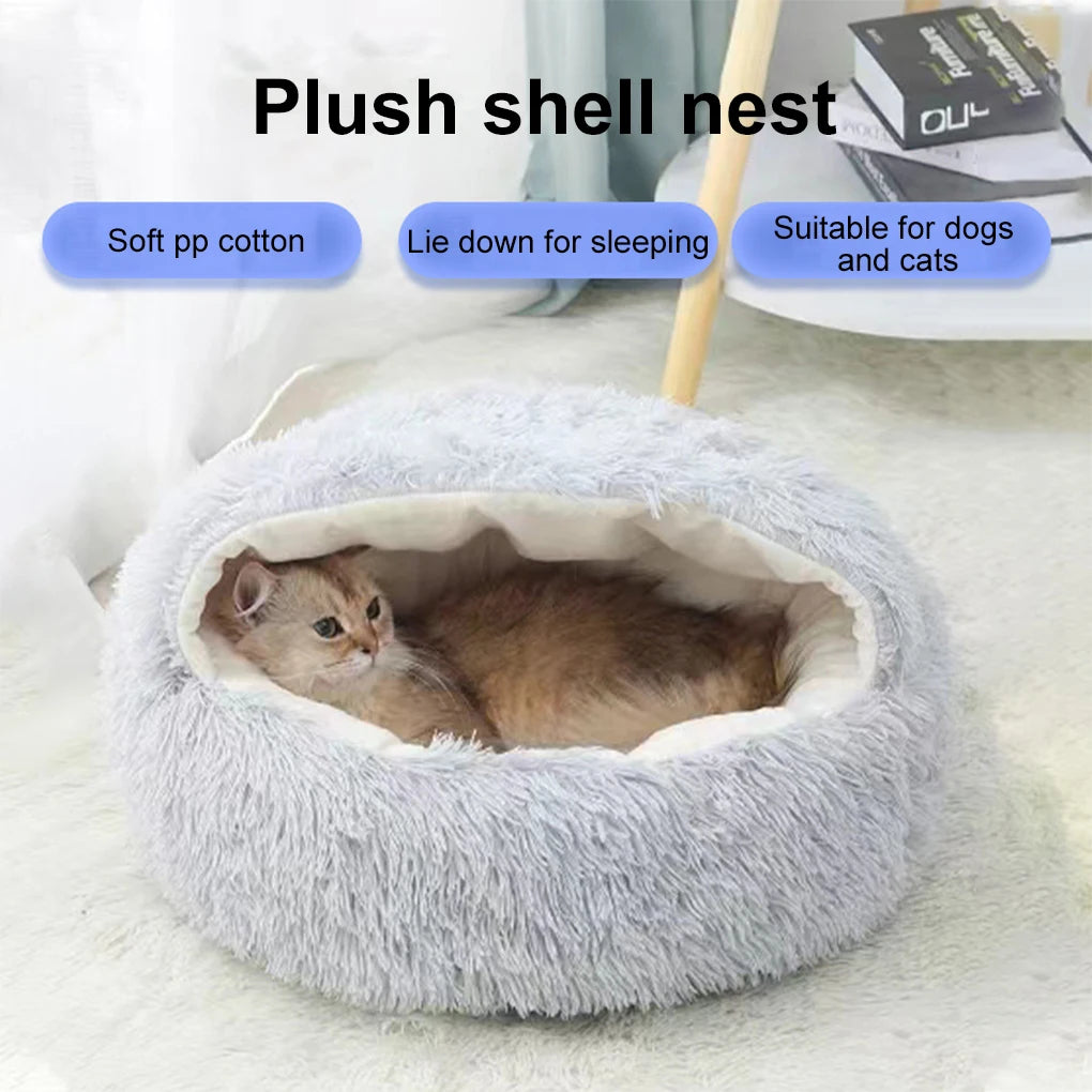 Pet Plush Nest Bed™ - Bella & Butch